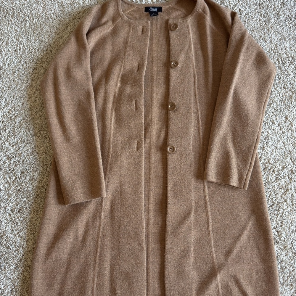 Tan Button-Up Cardigan